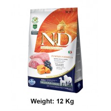 Farmina ND Medium And Maxi Adult Dog Food Pumpkin Lamb And Blueberry Grain Free 12 Kg Farmina ND Medium And Maxi Adult Dog Food Pumpkin Lamb And Blueberry Grain Free 12 Kg